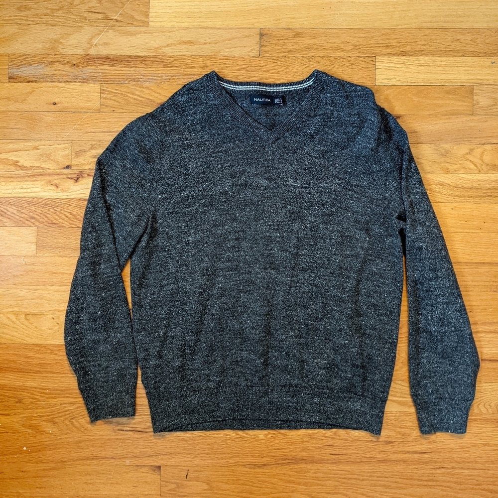 Nautica Gray Sweater Women's Large